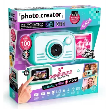 CANAL TOYS PHOTO CREATOR Momentinė kamera su spalvotu fotopopieriumi