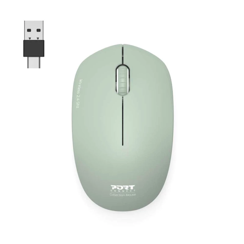 PORT DESIGNS PORT CONNECT Mouse Collection II Wireless 2,4 GHz Olive Green