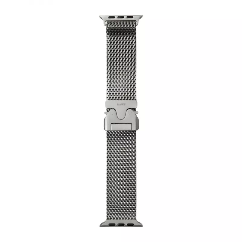 LAUT SATURN LOOP Titanium Woven Mesh Band, Space Grey, Apple Watch
