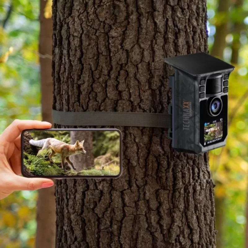 Technaxx Wildcam TX-326 Solar Wi-Fi medžioklės kamera 48MP Full HD 1080p naktinis matymas