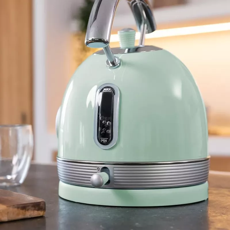 Cecotec Virdulys ThermoSense 420 Vintage 2200 W Elektrinis 1.8 L Nerūdijantis Plienas 360° Sukamasis Pagrindas Šviesiai Žalia