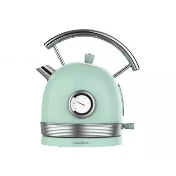 Cecotec Virdulys ThermoSense 420 Vintage 2200 W Elektrinis 1.8 L Nerūdijantis Plienas 360° Sukamasis Pagrindas Šviesiai Žalia
