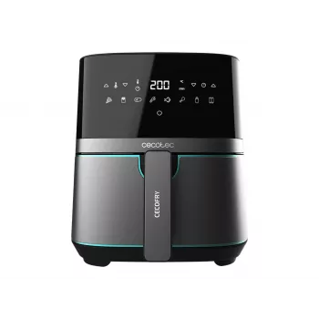 Cecotec Cecofry Full InoxBlack 5500 Pro Karšto oro gruzdintuvė, 1700 W, 5,5 L, juoda/nerūdijantis plienas