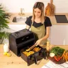 Cecotec Dviguba oro gruzdintuvė Cecofry Advance 9000 Window 2200 W 9 L Juoda