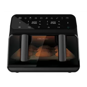 Cecotec Dviguba oro gruzdintuvė Cecofry Advance 9000 Window 2200 W 9 L Juoda