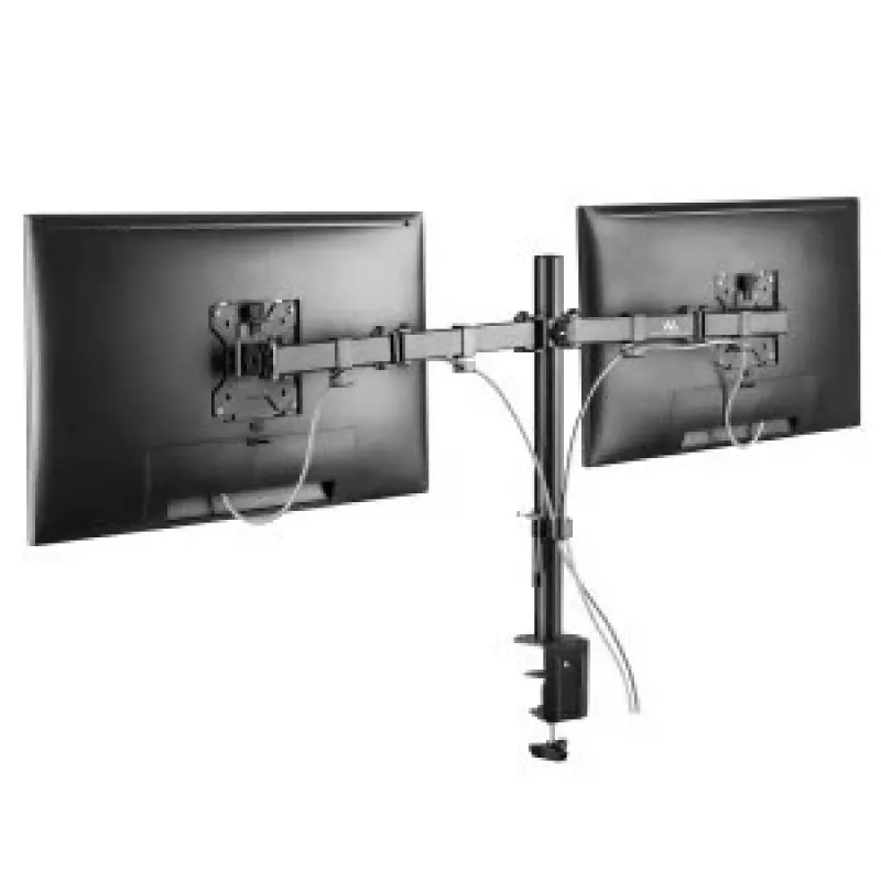 Maclean MC-884 Vieno Monitoriaus Stalo Laikiklis 17-32 inch Ekranams, Juodas, Dujinė Spyruoklė, USB 3.0