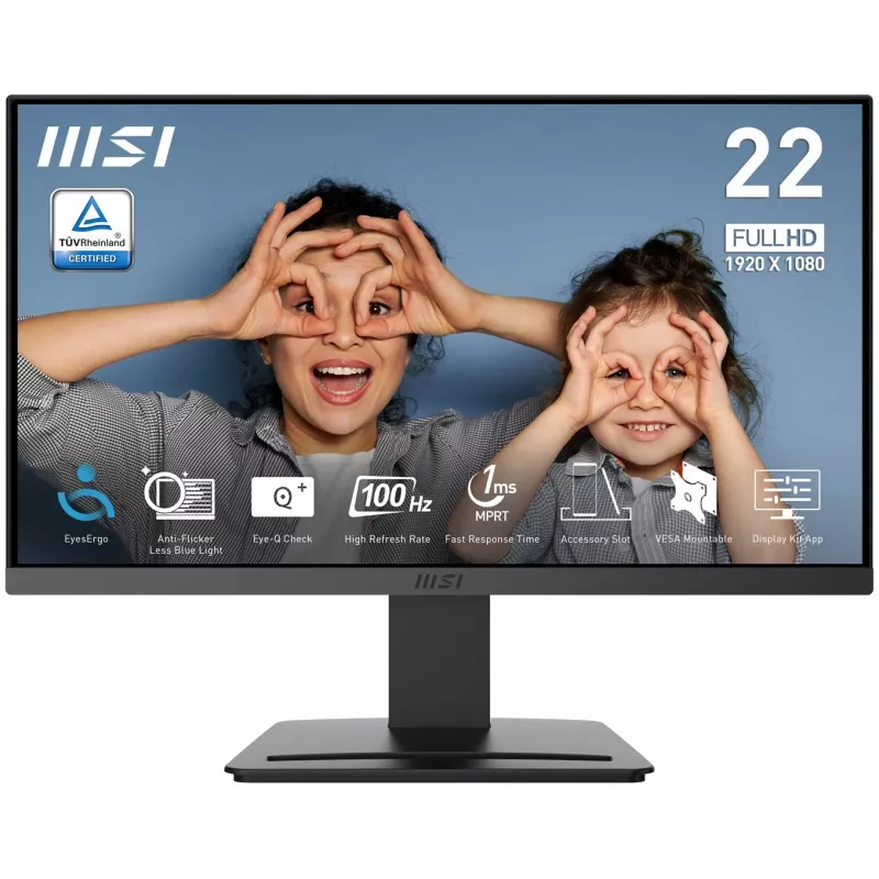 MSI PRO MP223 E2 21,45 inch VA Full HD 100Hz Monitor Black