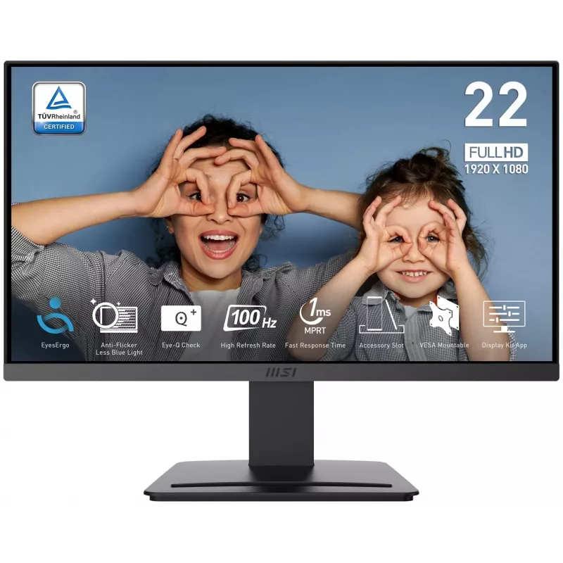 MSI PRO MP223 E2 21,45 inch VA Full HD 100Hz Monitor Black