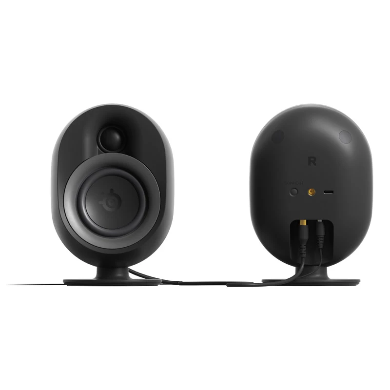 “SteelSeries Arena 9 5.1 kanalų garsiakalbių sistema su belaidžiu žemų dažnių garsiakalbiu, Bluetooth 5.0, RGB apšvietimu, juoda”