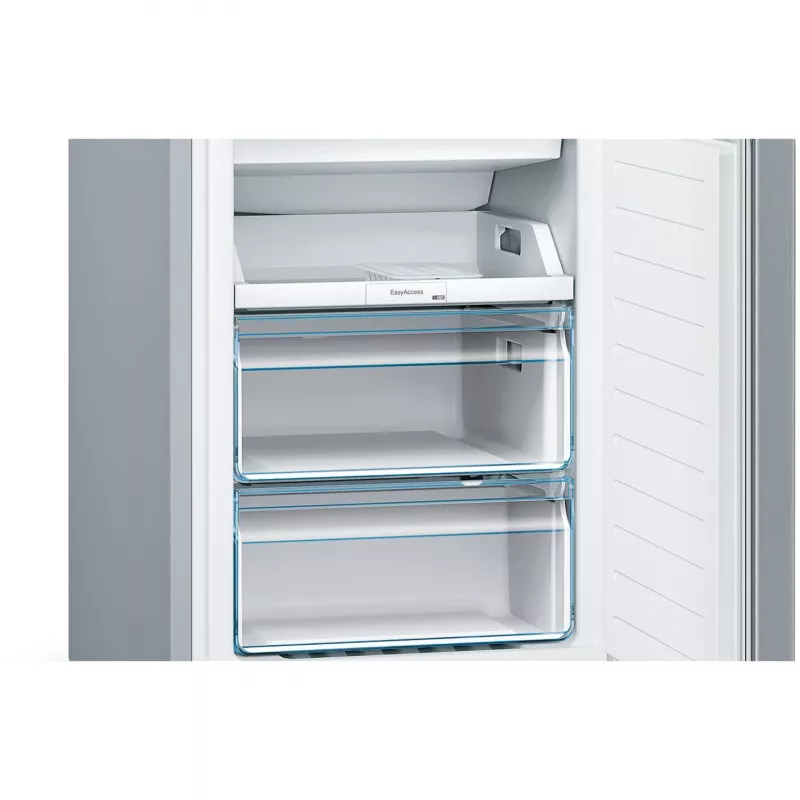 Bosch KGN36NLEA Serie 2 Šaldytuvas-Šaldiklis, Nerūdijančio plieno išvaizda, 308 L bendras naudingas tūris, Energijos klasė E