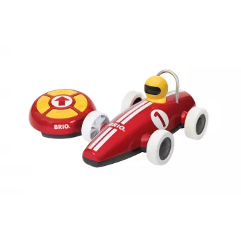 BRIO RC Rennwagen su nuotolinio valdymo pulteliu, raudonas/baltas