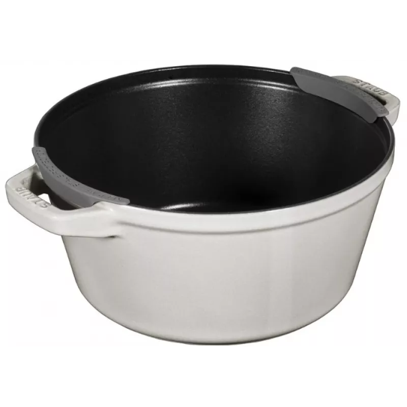 Staub La Cocotte apvalus ketaus troškinimo indas 24 cm 3,8 L juodas