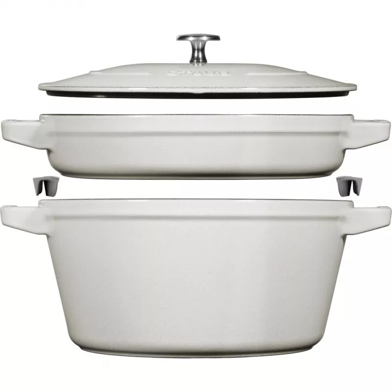 Staub La Cocotte apvalus ketaus troškinimo indas 24 cm 3,8 L juodas
