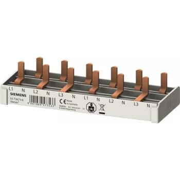 Siemens 5ST3673-6 Kompaktiška kaištinė šyna 10 mm² 6 TE 1 polius Pilka