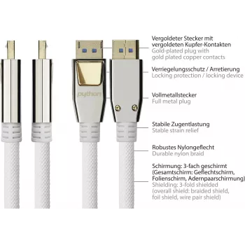 GOOD CONNECTIONS PREMIUM DisplayPort 2.0 laidas, 54 Gbit/s, UHBR 13.5, 4K @240Hz / 8K @60Hz, pilno metalo jungtis, varis, 3m