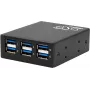 Exsys USB 3.2 Gen 1 Hub su 15kV ESD apsauga, DIN bėgio tvirtinimu, 6 prievadų (EX-11246HMS)