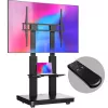 ONKRON TS2811E-B Mobilus televizoriaus stovas 50–120 colių ekranams, juodas