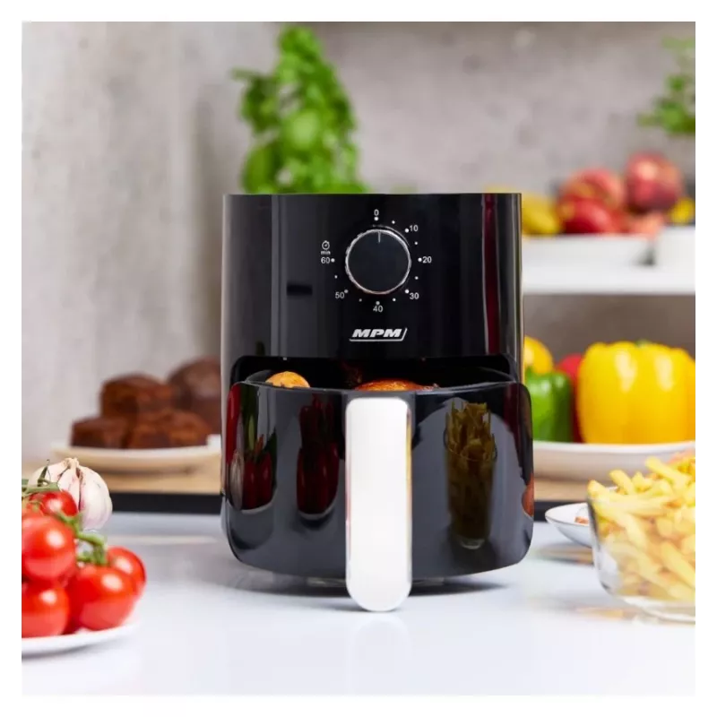 MPM MFR-12 Oro gruzdintuvė 1500W 3.2L Juoda