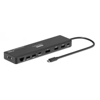 PORT Designs USB-C Docking Station 4K Pro V2, 100W PD, Juoda