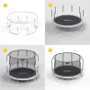 REBEL Active Trampoline PRO 8ft/244cm su apsauginiu tinklu ir kopėčiomis