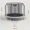 REBEL Active Trampoline PRO 8ft/244cm su apsauginiu tinklu ir kopėčiomis