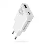 EVERACTIVE GaN QC3.0 45W USB-C sieninis įkroviklis SC-460Q Baltas