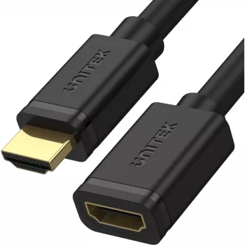 UNITEK HDMI ilginimo laidas 3 m HDMI 2.0 Kištukas į Lizdą 4K 60Hz Juodas