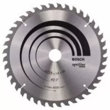 Bosch Optiline Wood diskinis pjūklas 254mm 40T Skylė 30mm skersiniam pjovimui kampiniais pjūklais
