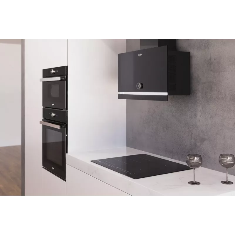 Whirlpool WHVA 62F LM K Sieninis Gartraukis, 59,8 cm, 485 m³/h, Mechaninis, LED, Juodas