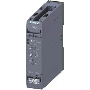Siemens 3UG5514-1BR20 Analoginis monitoringo relė fazės dingimui, fazių sekai, asimetrijai, per žemai ir per aukštai įtampai, 160-690 V AC, 2 CO kontaktai, montavimui ant DIN bėgelio