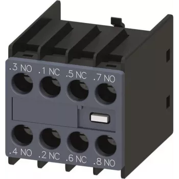 Siemens SIRIUS 3RH29 pagalbinis kontaktų blokas 2NO+2NC su varžtinėmis gnybtų jungtimis, montavimui priekyje (3RH2911-1FB22)