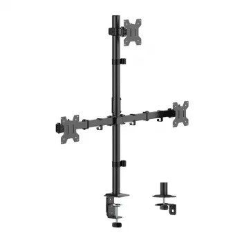 LOGILINK Trigubas monitorių laikiklis 17-27 colių ekranams, 10 kg rankai, juodas