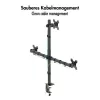 LOGILINK Trigubas monitorių laikiklis 17-27 colių ekranams, 10 kg rankai, juodas