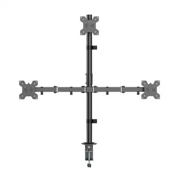 LOGILINK Trigubas monitorių laikiklis 17-27 colių ekranams, 10 kg rankai, juodas