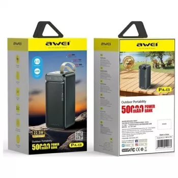 AWEI PA-13 Power Bank 50000mAh 22,5W Black