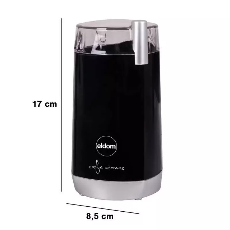 ELDOM MK40 Kavos Malūnėlis Juodas 150W Peiliukinis Malūnėlis