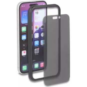 Delock privatumo ekrano apsauga, skirta iPhone 16 Pro, grūdintas stiklas, 4 krypčių anti-šnipas, su montavimo rėmeliu (81653)