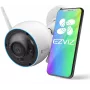 EZVIZ H3 3K 5MP lauko IP kulkinė kamera su naktiniu matymu, Wi-Fi, balta