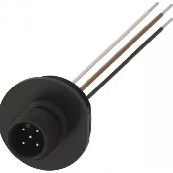 Siemens 3SY3128 Appliance Connector for Position Switches, 5-Pole, Screw Terminals, IP65, Black/Grey