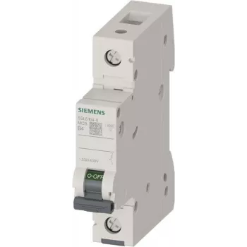 Siemens 5SL6104-6 Miniatiūrinis automatinis jungiklis 230/400V 6kA 1-polius B 4A