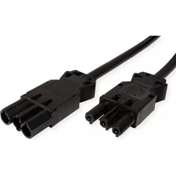 BACHMANN Spiral Power Cable H05VV-F 3G1.5mm² Black 4,0m with ISV Locking Mechanism (BM0010696)
