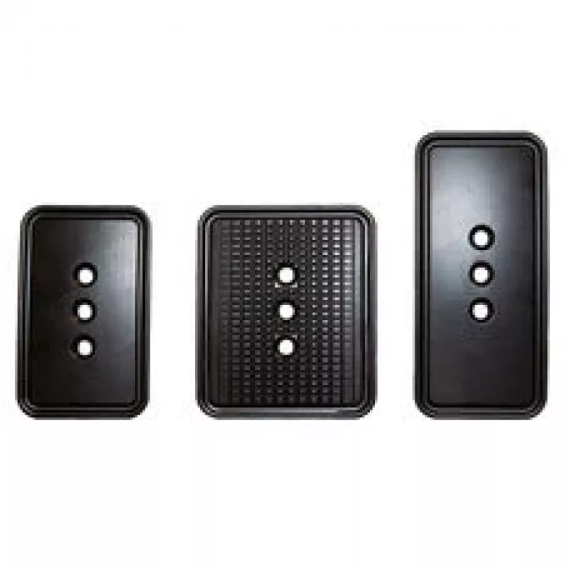 Asetek SimSports Forte Pedal Face Plates, Aluminium, 3-Piece Set