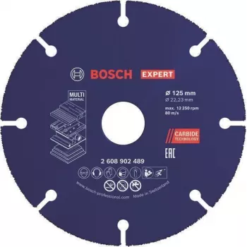 Pjovimo diskas Bosch Expert for Metal 125 x 1,0 x 22,23 mm (2608902489)