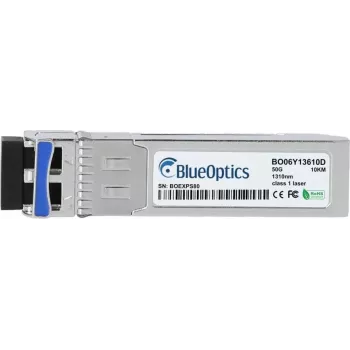 BlueOptics SFP-50G-LR-S-BO suderinamas su Cisco SFP-50G-LR-S SFP56 siųstuvas-imtuvas, LC Duplex, 50GBASE-LR, vienmodis pluoštas, 1310 nm, 10 km, 0–70 °C, DDM