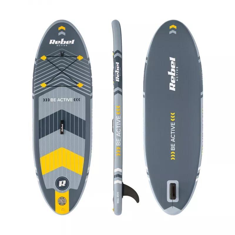 Pripučiama irklenčių lenta REBEL ACTIVE Small Gray RBA-4511
