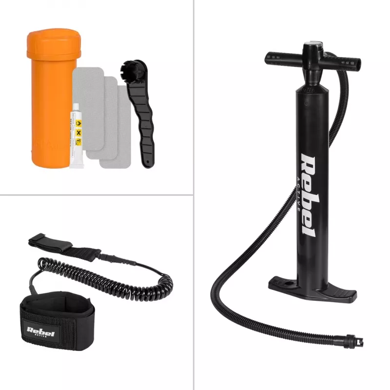 Pripučiama irklenčių lenta REBEL ACTIVE Small Gray RBA-4511
