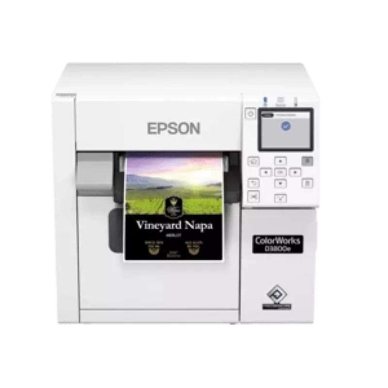 Epson ColorWorks D3800e spalvotų etikečių spausdintuvas, rašalinis, USB, Ethernet, baltas