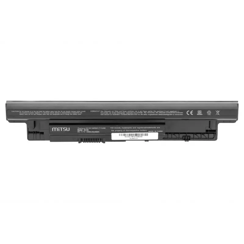 MITSU baterija, skirta Dell Inspiron 14, 15, 17, 4400 mAh (49 Wh), 10,8–11,1 V, juoda