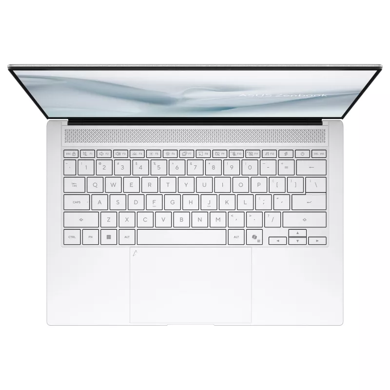 ASUS Zenbook S14 UX5406AA-SU236W Copilot+ PC nešiojamas kompiuteris, 14 colių 3K OLED jutiklinis 120Hz, Intel Core Ultra 9 386H, 32GB LPDDR5x, 1TB SSD, Windows 11 Home, vokiška QWERTZ klaviatūra