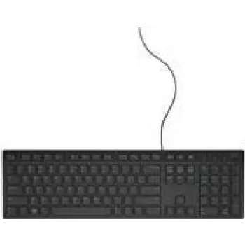 „Dell KB216“ laidinė USB klaviatūra – daniškas QWERTY išdėstymas – juoda